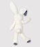 Doudou coniglio con papillon in sherpa bianco MARSHMALLOW