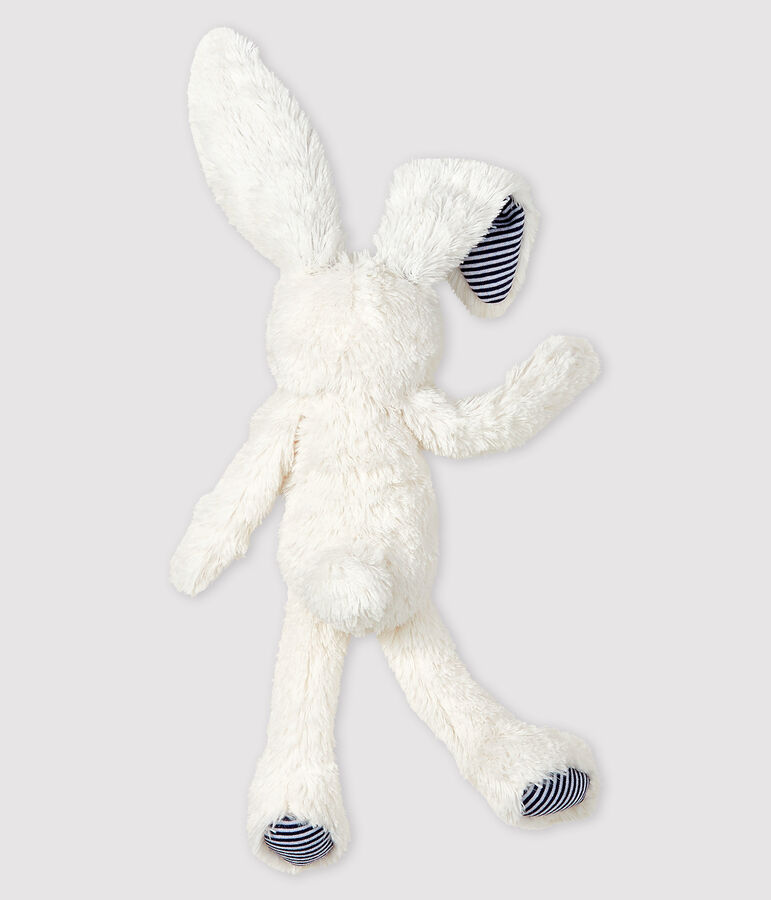 Doudou coniglio con papillon in sherpa bianco