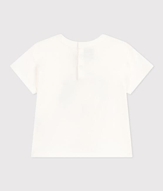 T-shirt a maniche corte in jersey leggero bebè bianco MARSHMALLOW