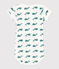 Body a maniche corte in cotone con stampa neonato verde MARSHMALLOW/ DRAGONFLY