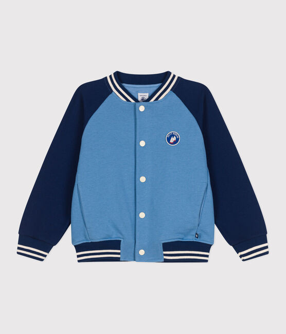 Giacca stile teddy bambino in cotone tinta unita ALASKA/ MEDIEVAL