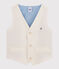 Gilet senza maniche bambino beige BEIGE/bianco MARSHMALLOW