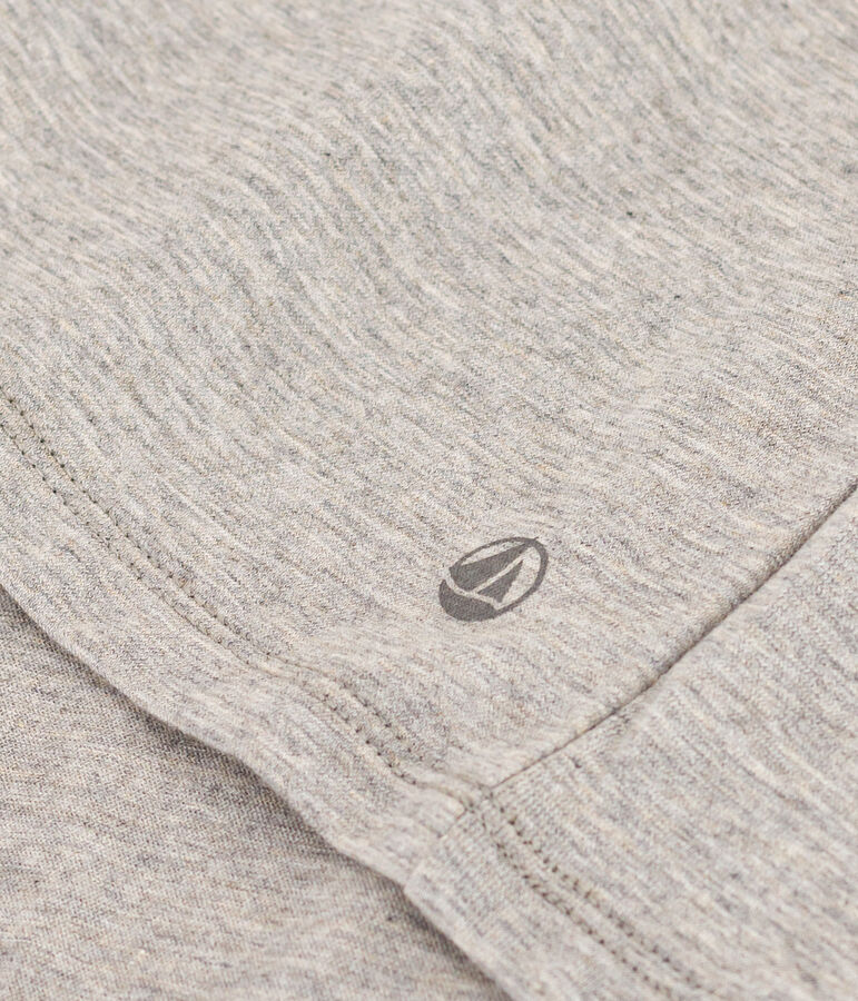 T-shirt LE DROIT scollo a V in cotone Donna grigio CHATON CHINE