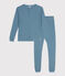 Pigiama donna in cotone e lyocell blu ROVER