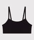 Brassière donna in cotone elastam tinta unita