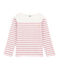 Tee-shirt per bambina bianco MARSHMALLOW/rosa BABYLONE