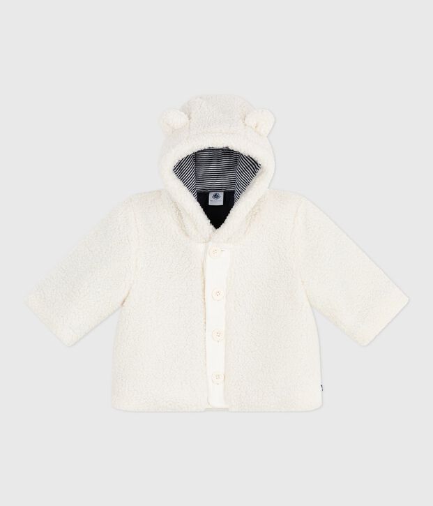 Cappotto con cappuccio imbottito in sherpa neonato MILK
