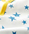 Tutina pigiama senza piedi bambino a costine bianco MARSHMALLOW/blu ALASKA