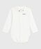 Body con colletto ricamato e scritta sul petto neonato rosso MARSHMALLOW/bianco CORRIDA
