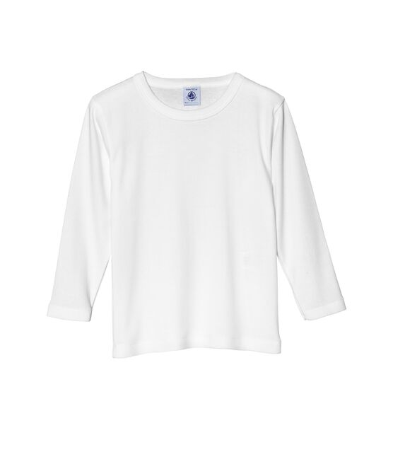 T-shirt maniche lunghe tinta unita bianco ECUME