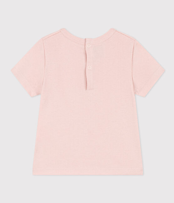 T-shirt a maniche corte in cotone per bebè rosa SALINE