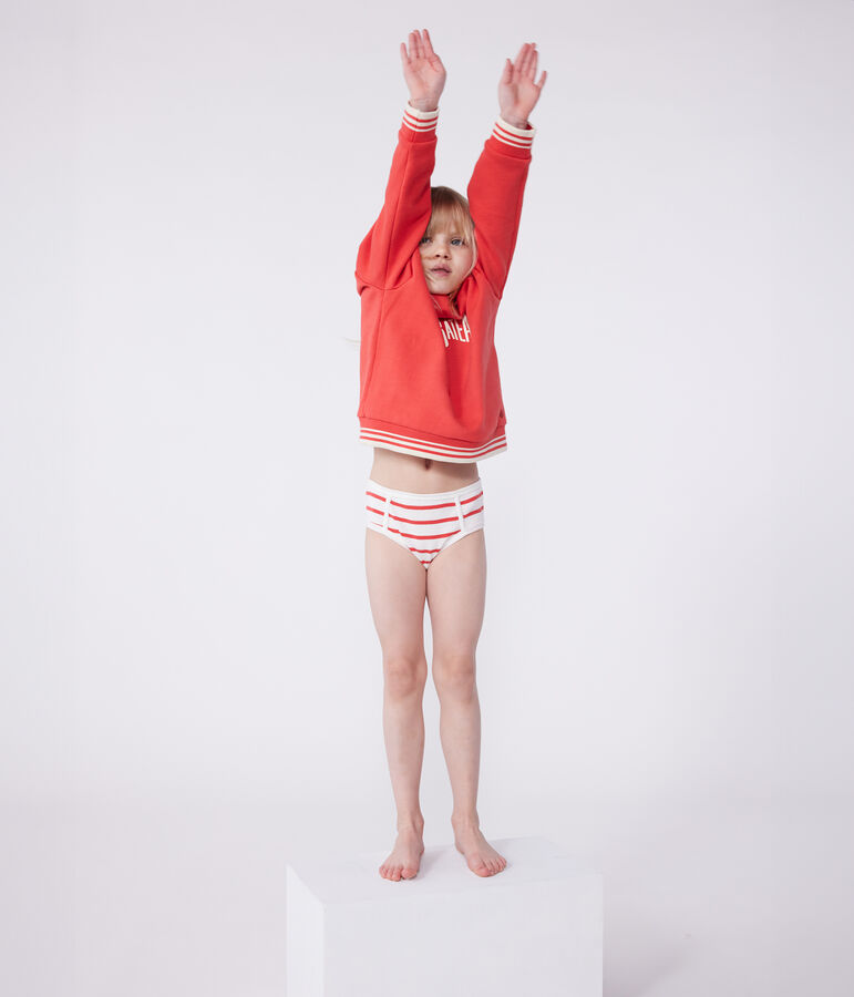 Set da 2 culotte a vita alta in cotone a righe bambino variante 1