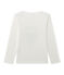 T-shirt a maniche lunghe per bambino con serigrafia beige COQUILLE