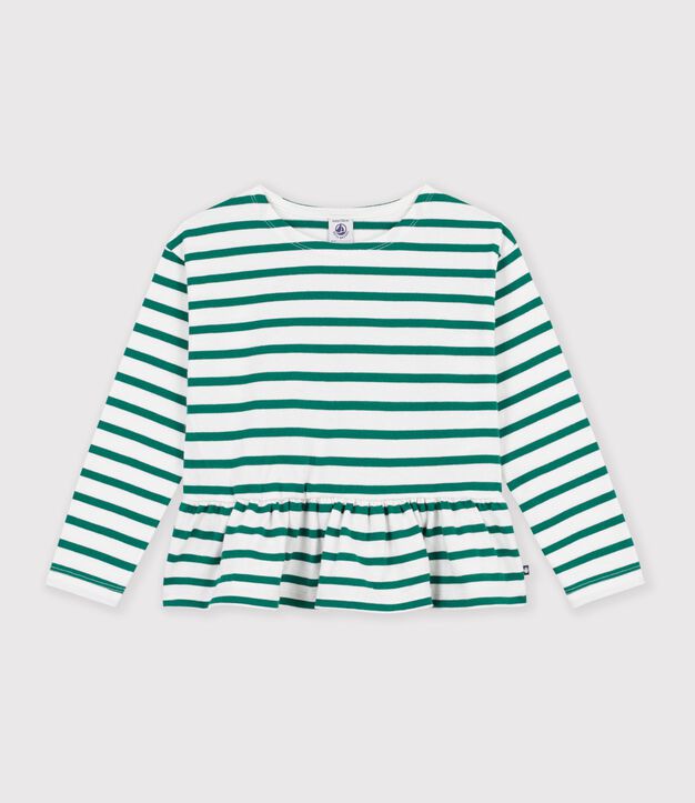 Marini&egrave;re in cotone bambino verde/verde