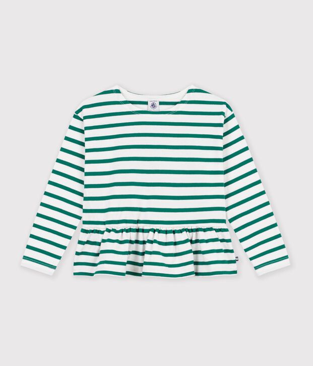 Marini&egrave;re in cotone bambino verde/verde