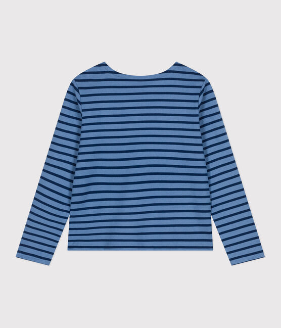 Marinière donna abbottonata in cotone blu BEACH/ MEDIEVAL