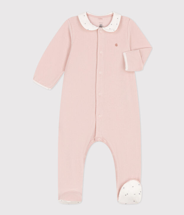 Pigiama beb&egrave; in ciniglia rosa