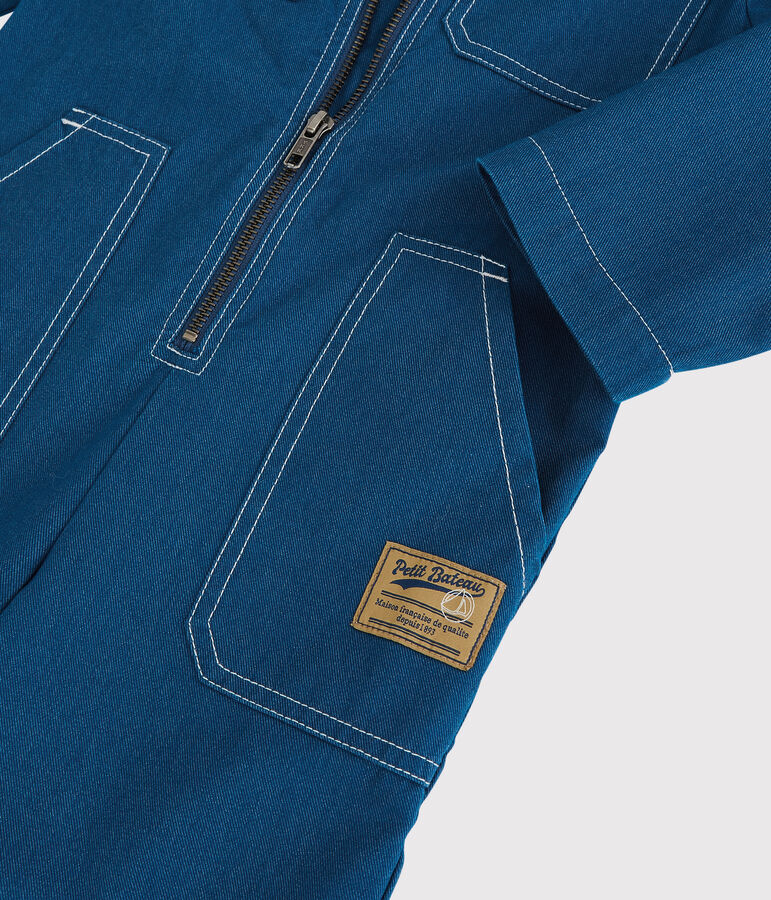 Tutina ragazza/ragazzo in denim serge blu