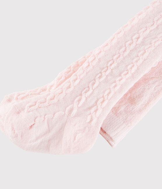 Collant in lana bebè femmina rosa MINOIS