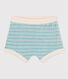  Shorts  bebè in spugna bouclette a righe