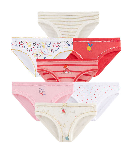 Pochette a sorpresa contenente 7 culotte per bambina variante 1