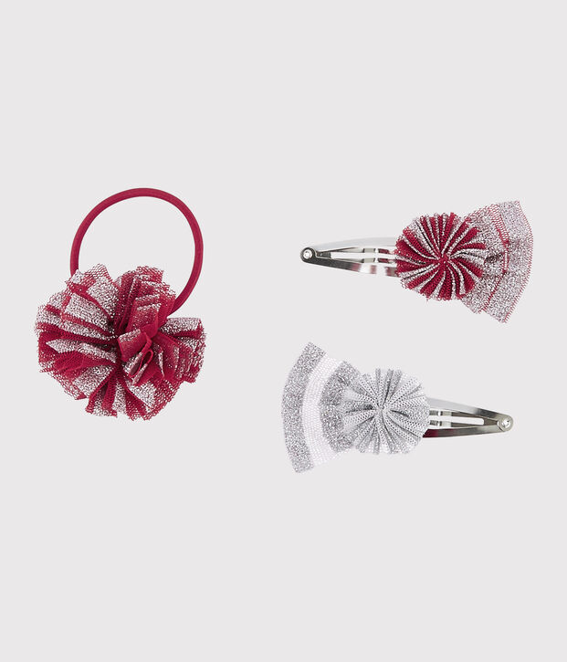 Set di fermagli ed elastici bambina multicolore