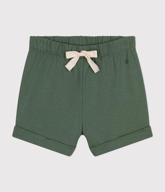 Shorts in jersey leggero bebè verde CROCO