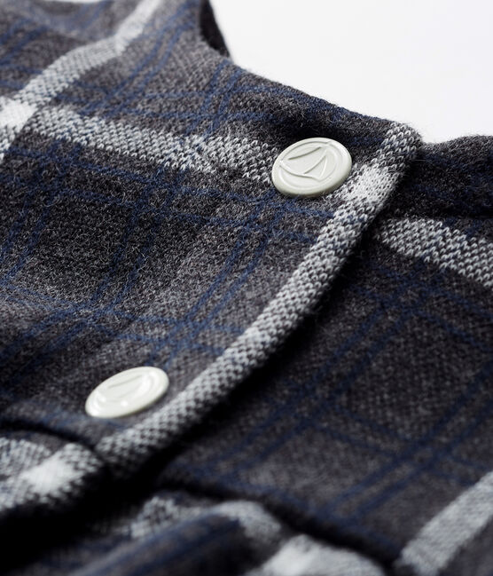 Cardigan a scacchi bebè femmina nero CITY/bianco MULTICO