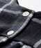 Cardigan a scacchi bebè femmina nero CITY/bianco MULTICO