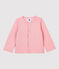 Cardigan bebè in tubique trapuntato. rosa CHARME