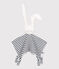 Peluche a forma di coniglietto marinaio in cotone biologico bianco MARSHMALLOW/blu SMOKING