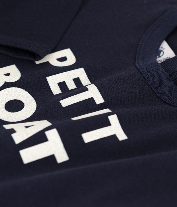 T-shirt a maniche lunghe in jersey per beb&egrave; blu