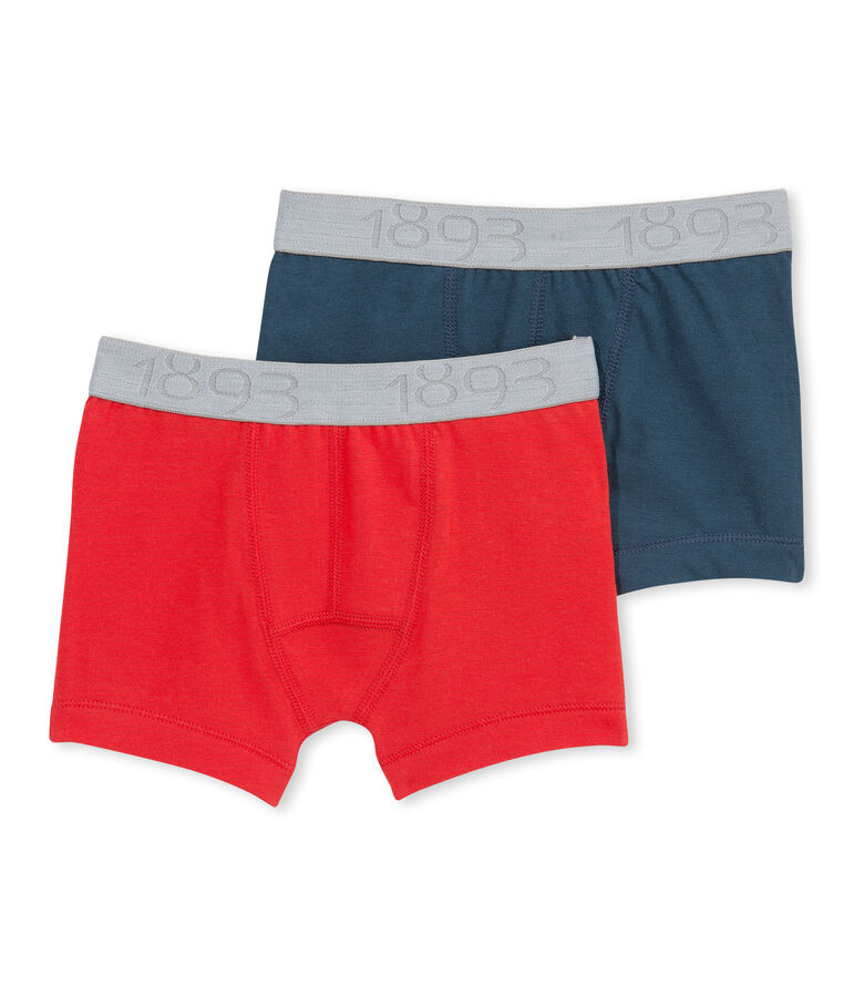 Confezione di 2 boxers bambino in jersey stretch - Vecchia collezione lotto .