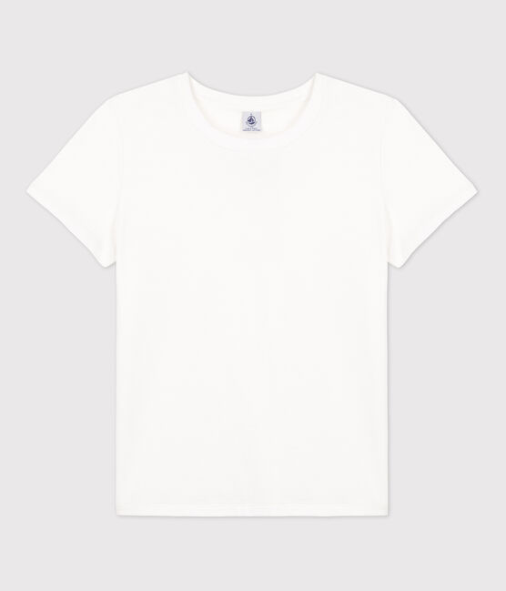 T-shirt LE DROIT girocollo in cotone Donna bianco ECUME