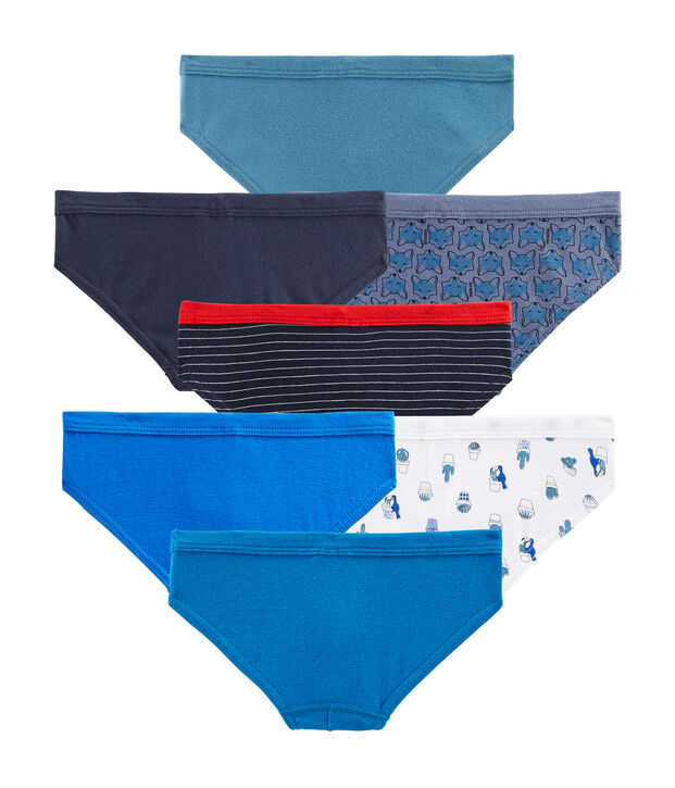 Pochette a sorpresa contenente 7 slip per bambino multicolore