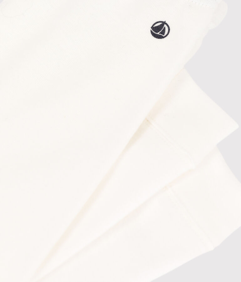 Leggings in cotone beb&egrave; bianco