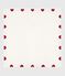 Coperta nascita in cotone bianco MARSHMALLOW/rosso TERKUIT