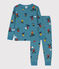 Pigiama bambino unisex in cotone motivo snowboard POLOCHON/ MULTICO