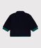 Cappotto imbottito in sherpa tinta unita neonato blu/multicolore