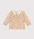 Blusa con colletto in cotone neonato