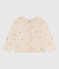 Cardigan bambina in misto lana e cotone con motivi ricamati bianco AVALANCHE/ MULTICO