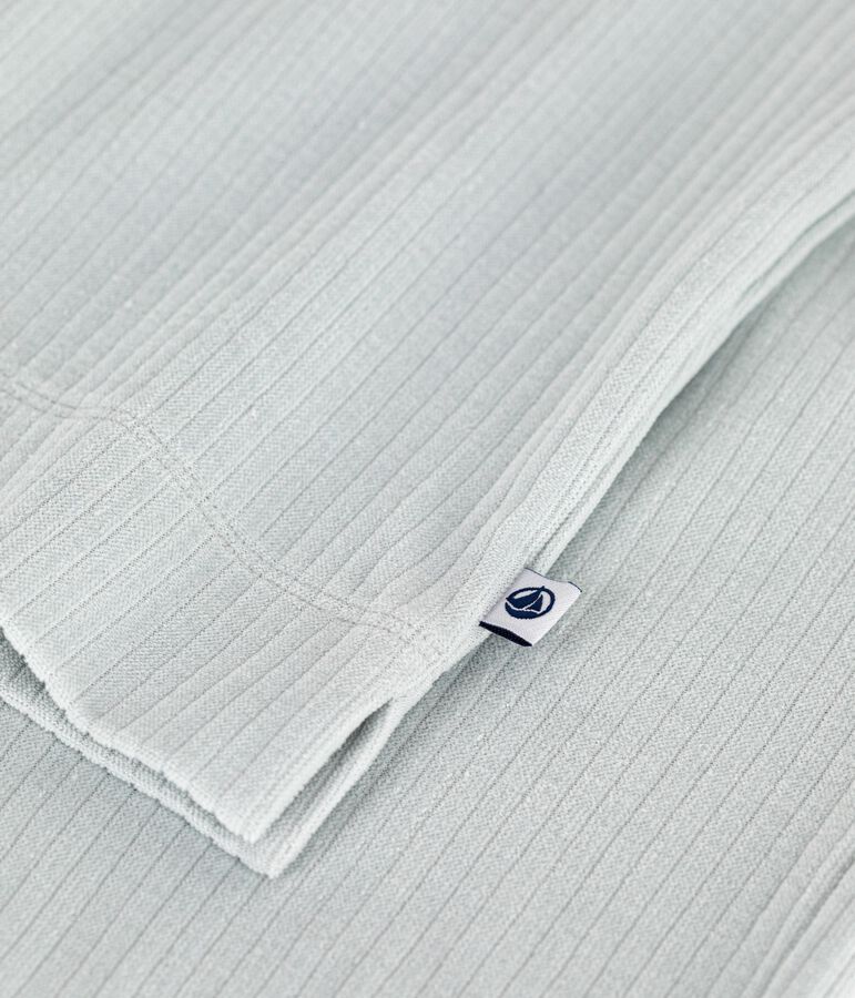 Pigiama donna in ciniglia tinta unita, modello a gamba dritta blu