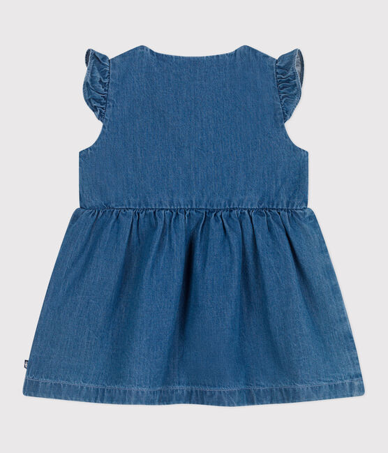 Abito senza maniche in denim leggero neonato blu DENIM CLAIR