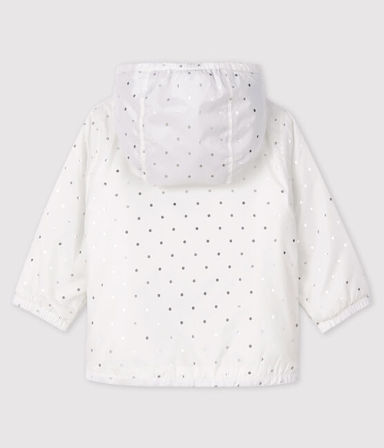 Giubbotto bebè femmina/maschio fantasia bianco MARSHMALLOW/grigio ARGENT