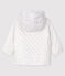 Giubbotto bebè femmina/maschio fantasia bianco MARSHMALLOW/grigio ARGENT