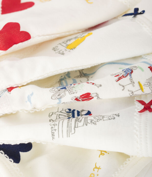 Confezione da 5 slip bambina multicolore