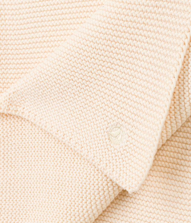Coperta in tricot. ecru