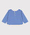 T-shirt a maniche lunghe in cotone a righe neonato PERSE/ AVALANCHE