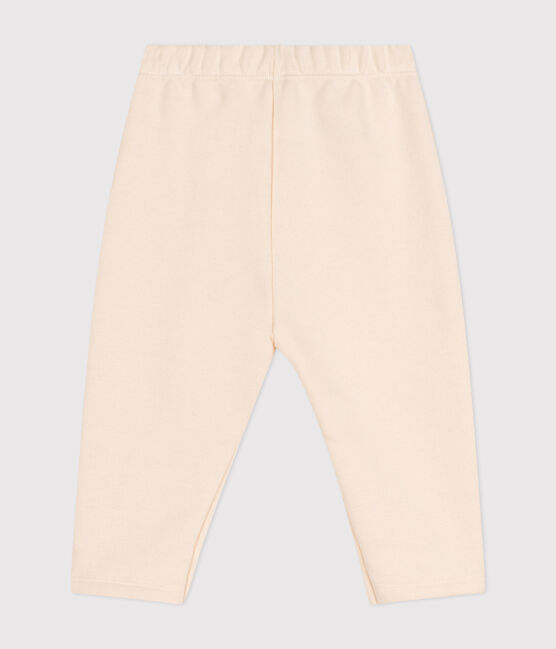 Joggers in cotone tinta unita neonato ecru AVALANCHE