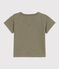 T-shirt a maniche corte bebè in jersey fiammato verde MARECAGE